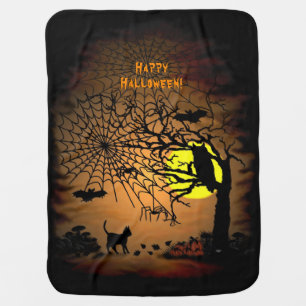 Halloween Night , Happy Halloween ! Baby Blanket