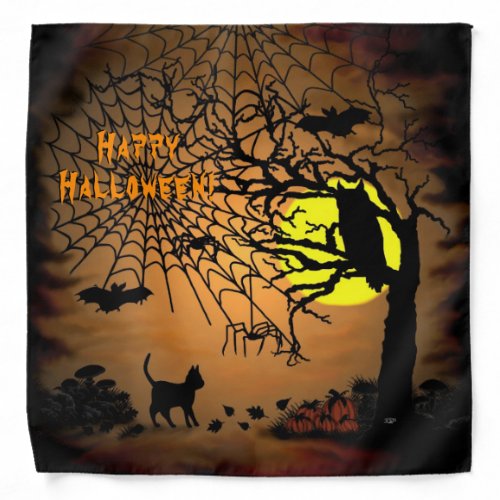 Halloween Night  Happy Halloween  Bandana