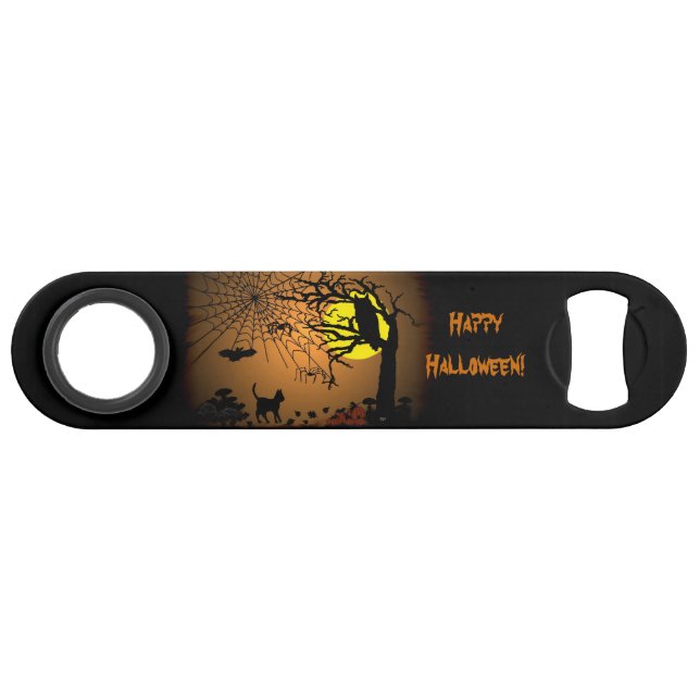 Halloween Night , Happy Halloween! Bar Key (Back Horizontal)