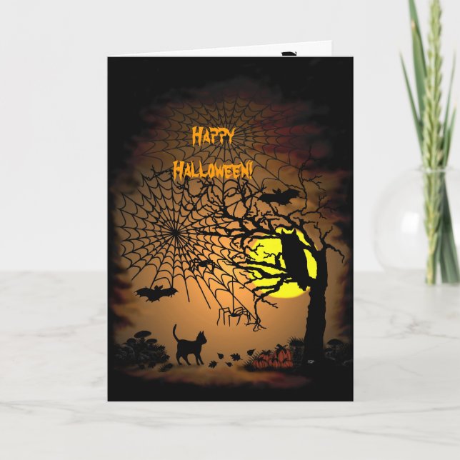 Halloween Night , Happy Halloween! Card (Front)