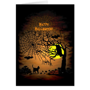 Halloween Night , Happy Halloween ! Cards