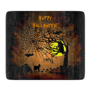 Halloween Night , Happy Halloween! Cutting Board