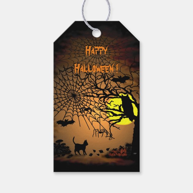 Halloween Night , Happy Halloween ! Gift Tags