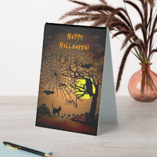Halloween Night , Happy Halloween! Table Tent