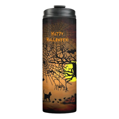 Halloween Night  Happy Halloween  Thermal Tumbler