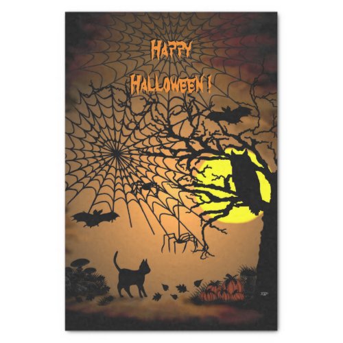 Halloween Night  Happy Halloween  Tissue Paper