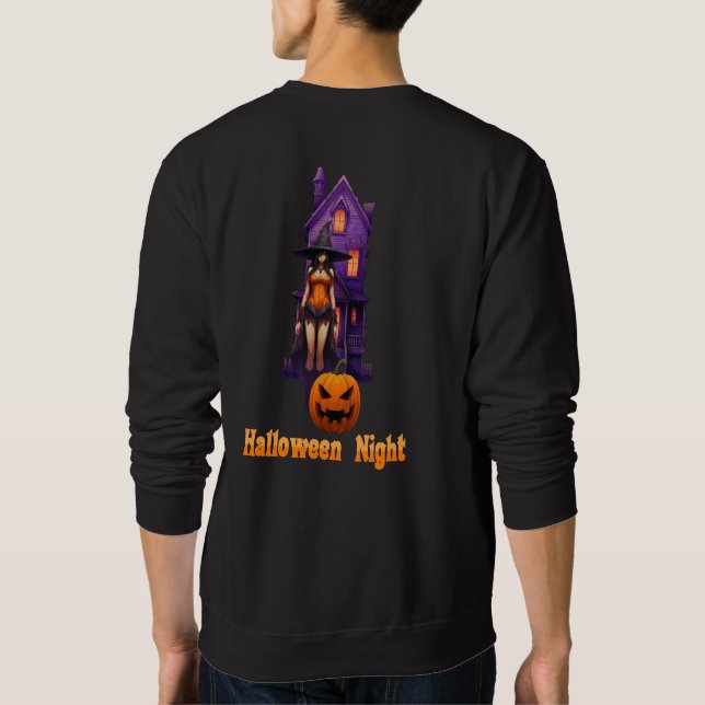 Halloween Night (Haunted house) Sweatshirt (Back)