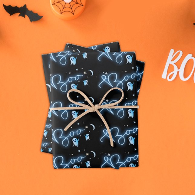 Halloween Night Haunted Mansion Party Wrapping Paper Sheets (Creator Uploaded)
