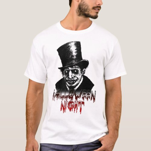 Halloween Night Jack The Ripper Vampire T_Shirt