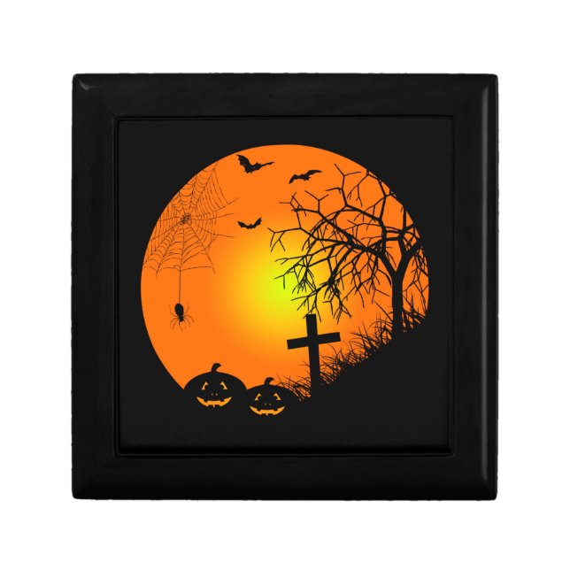 Halloween night jewelry box (Front)