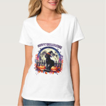 "Halloween Night Magic" Black Cat Shirt