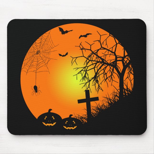 Halloween night mouse pad (Front)