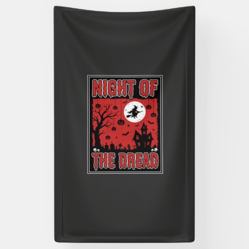 Halloween Night of the Dread Haunted House Banner
