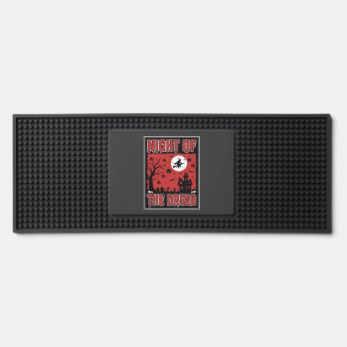 Halloween Night of the Dread Haunted House Bar Mat