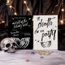 Halloween Night of the Living Wed Wedding Invitation