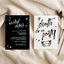 Halloween Night of the Living Wed Wedding RSVP Card