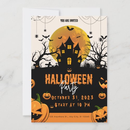 Halloween Night Party Invitation