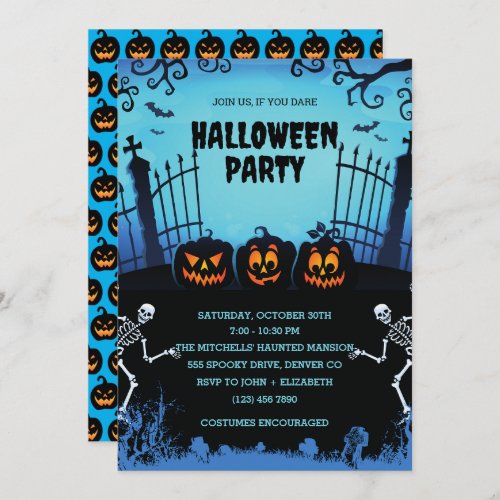 Halloween Night Party Invitation