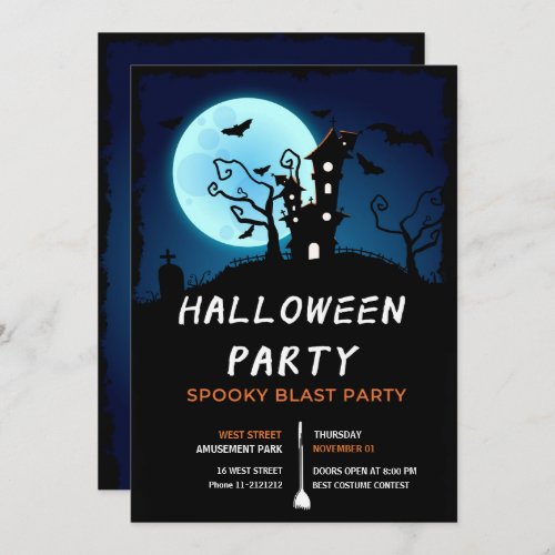 Halloween Night Party Invitation