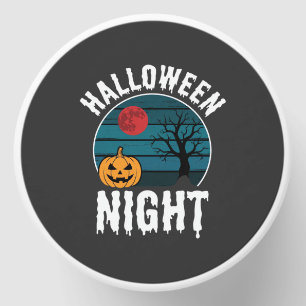 Halloween Night Pumpkin Tree Vector Mini Candle Favors