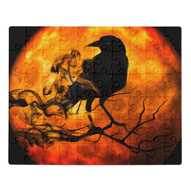 Halloween night raven jigsaw puzzle (Puzzle Horizontal)