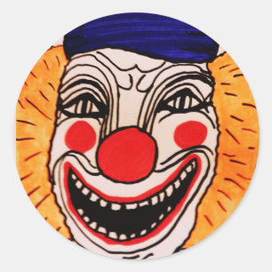 HALLOWEEN NIGHT SCARY CLOWN sticker