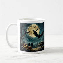 Halloween Night Scene Mug