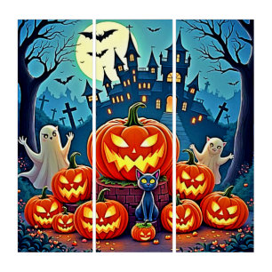 Halloween Night: Spooky Fun Art