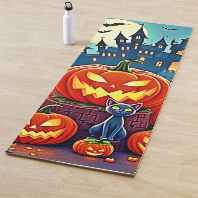 Halloween Night: Spooky Fun Art Yoga Mat (In Situ)