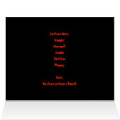 Halloween Night Vampire - Party Invitation Card (Inside Horizontal (Top))
