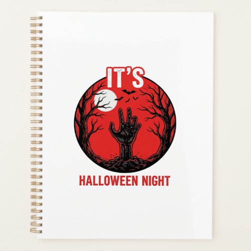Halloween Night Vintage Engraving Vector Design_1 Planner