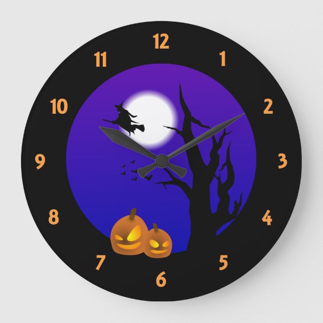 Halloween Night Wall Clock (Front)