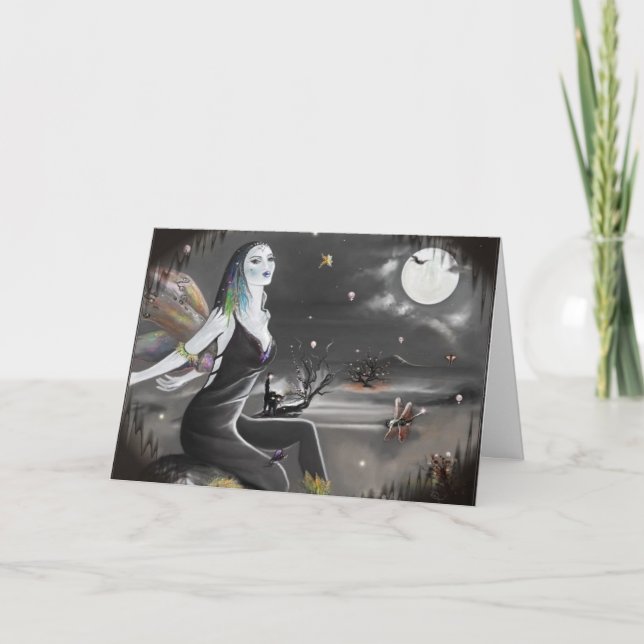 Halloween Night Wings  (card) Card (Front)