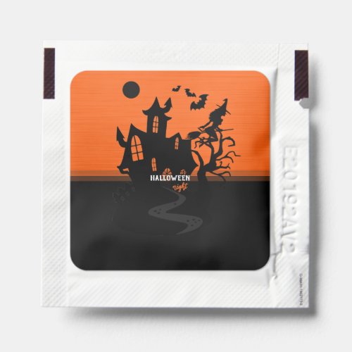 Halloween Night Witch and Bats Hunted House Hand Sanitizer Packet