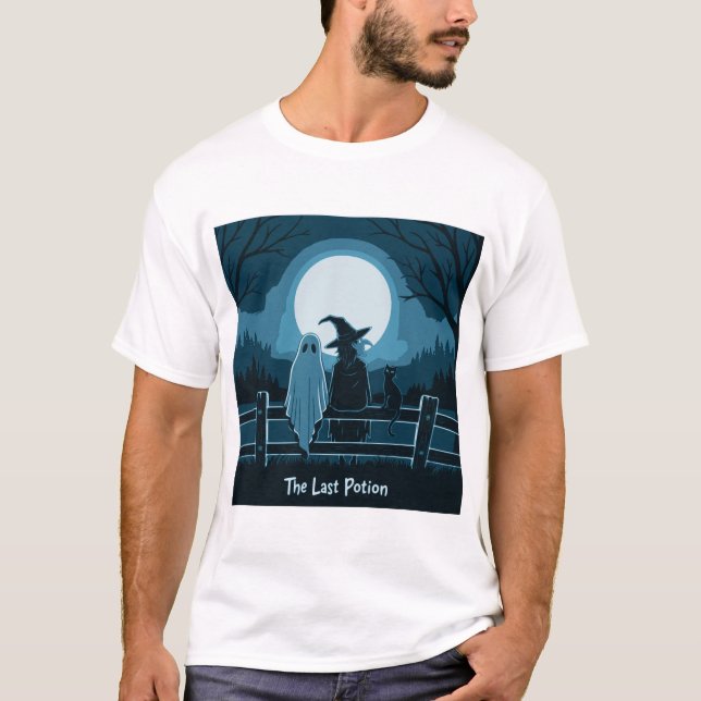 Halloween Night Witch Ghost Black thanksgiving T-Shirt (Front)