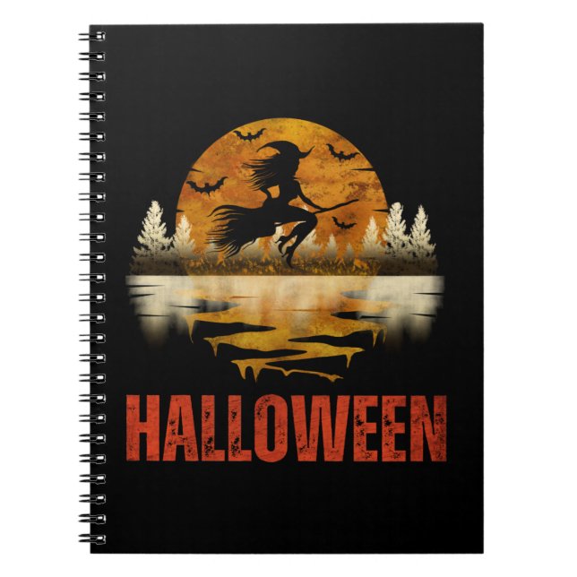 HALLOWEEN NIGHT WITCH NOTEBOOK (Front)