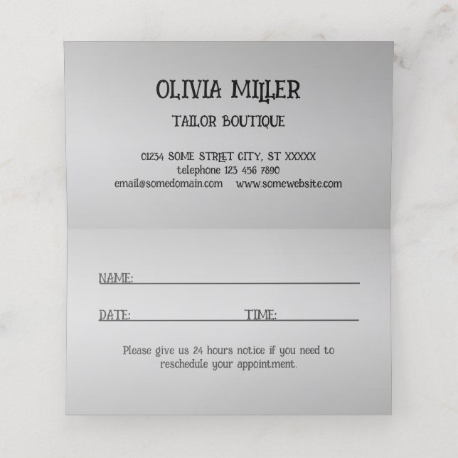 Halloween night with Haunted House, Bats, Pumpkins Appointment Card (Inside Unfolded)