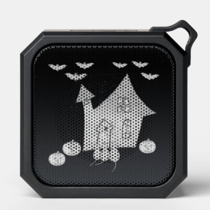 Halloween night with Haunted House, Bats, Pumpkins Bluetooth Speaker