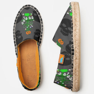  halloween nightmare christmas tree skulls espadrilles