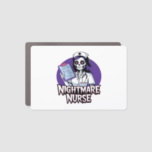 Halloween Nightmare Nurse Classic T-Shirt Car Magnet
