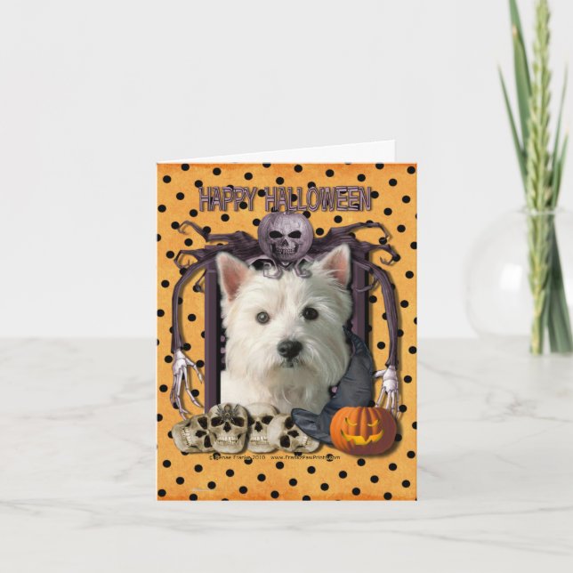 Halloween Nightmare - Westie Card (Front)
