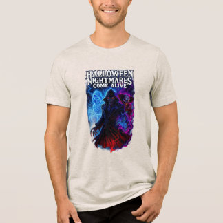 Halloween Nightmares Come Alive – Spooky Horror Tri-Blend Shirt