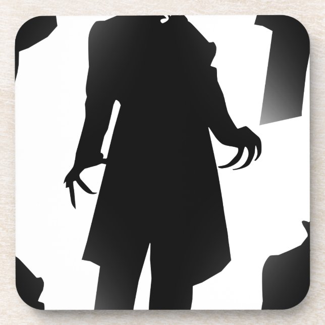 halloween nosferatu drink coaster (Front)