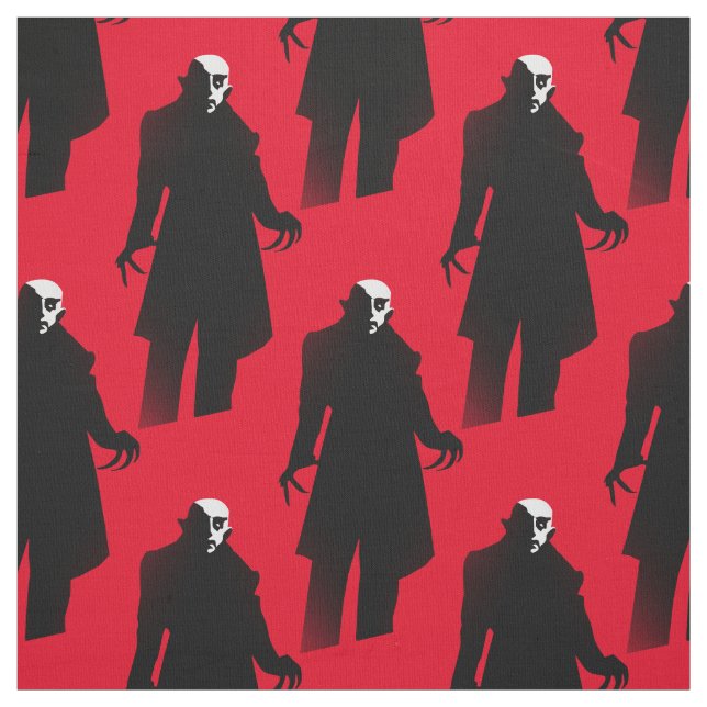 halloween nosferatu fabric (Swatch)