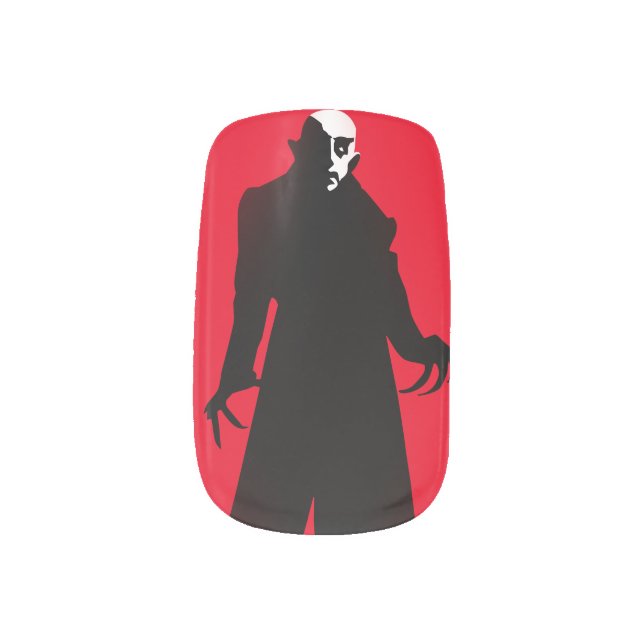 halloween nosferatu nail decals wraps stickers (Right Thumb)