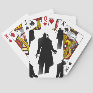 halloween nosferatu poker cards