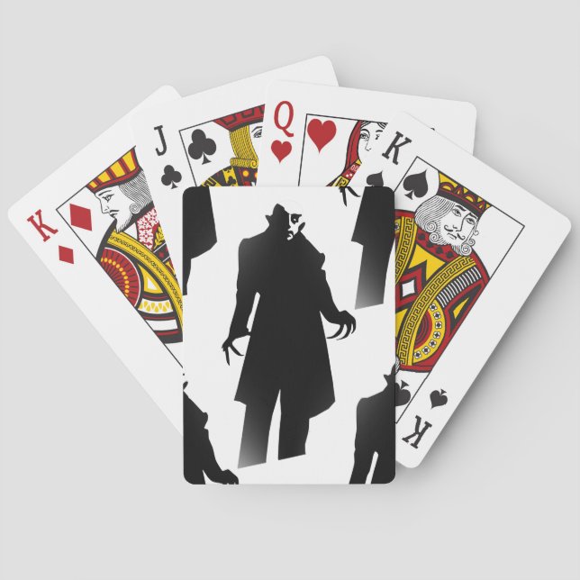 halloween nosferatu poker cards (Back)
