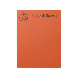 Halloween Notepad Pumpkin