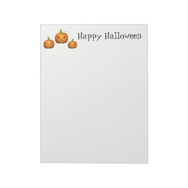Halloween Notepad Pumpkins (Rotated)