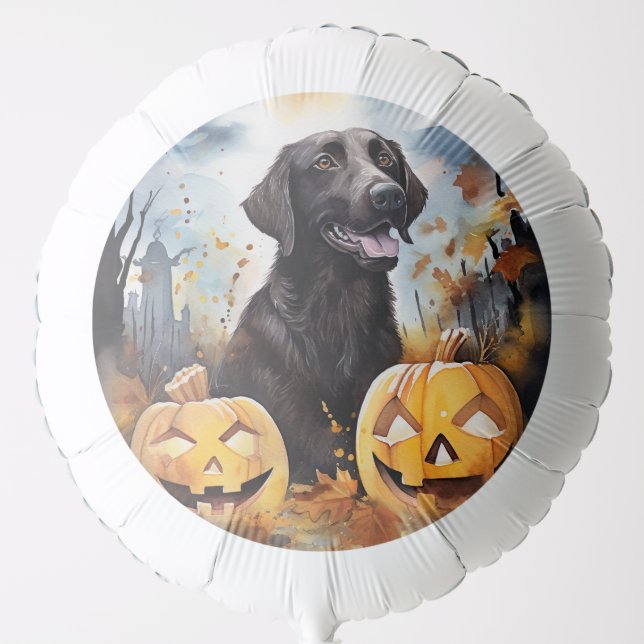 Halloween Nova Scotia With Pumpkins Scary  Balloon (Front)